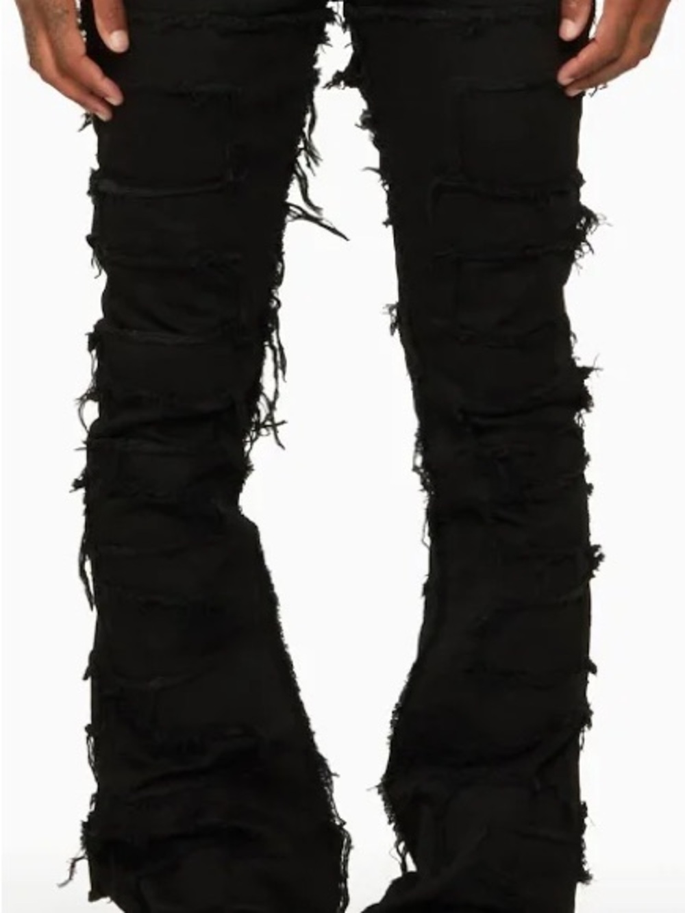 Slim Black Distressed Men’s Jeans